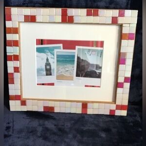 Vibrant Red and Pink 8” x 10” Picture Frame